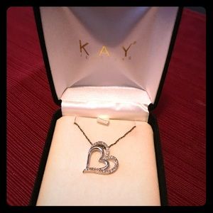 Double Heart Kay Necklace